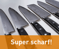 Küchenmesser und Utensilien