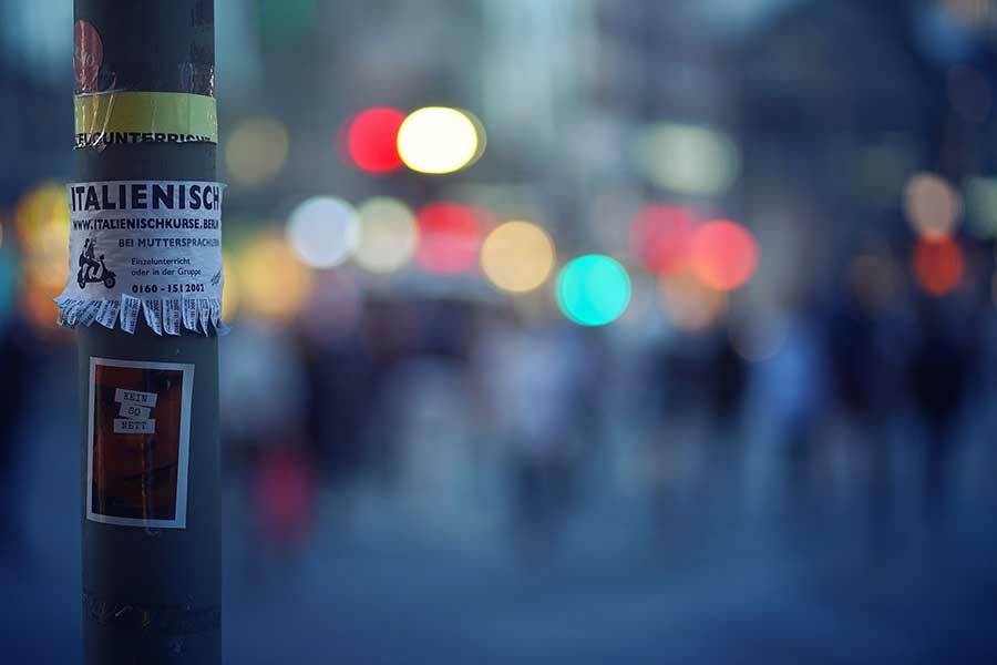 Marketing durch Aufkleber